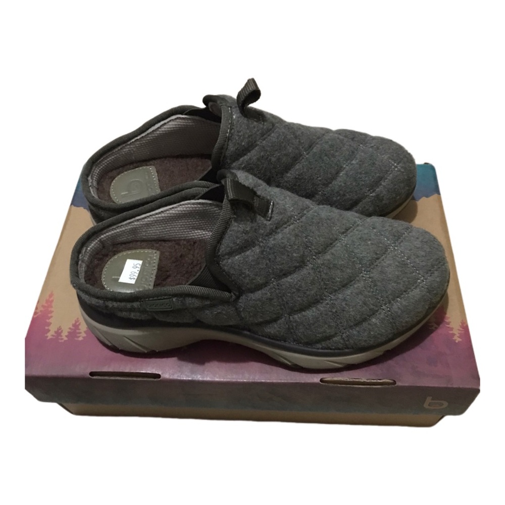 Bionica Wool Slip On Mules Slippers Clogs Comfort shoes Grey 7M, New